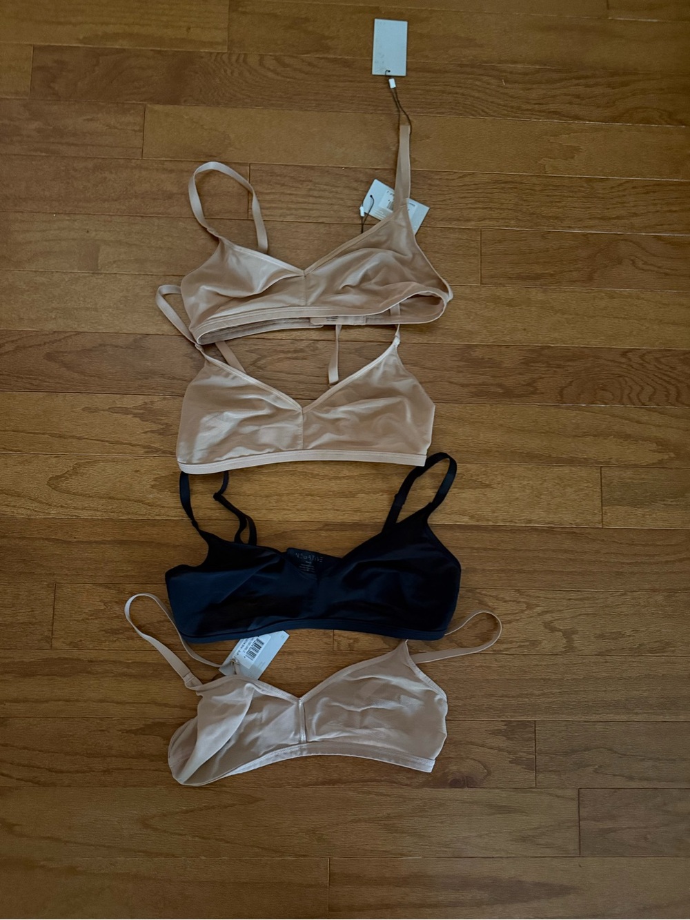 Set of FOUR Negative Underwear Wireless Seamless Bralettes